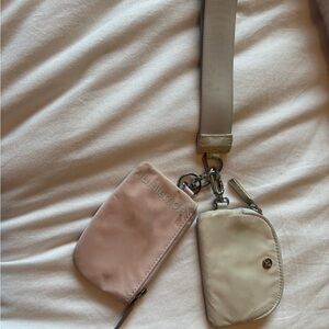 Lululemon Dual Pouch Wristlet in opal/flush
